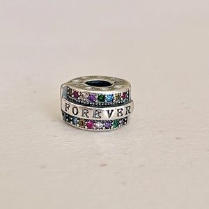 Forever Multicolor Stones Bracelet Charm Stopper
